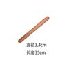 Rodillo de haya con orificio para colgar rodillo de madera maciza herramientas de horneado domésticas comerciales se pueden imprimir con texto LOGO
