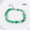 Pulsera de Grava de Ágata de Cristal Natural Pulsera con Cierre de Langosta de Piedra Irregular Pulsera de Perlas de Piedra de Cristal Joyería