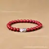 Pulsera de Cinabrio Ojo de Gato Blanco Corazón Puro Loto Arena Dorada Púrpura Pulsera Zodiaco Año del Caballo 2026 Joyería al por Mayor