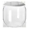 Taburete Transparente Multifuncional Creativo para Almacenamiento de Juguetes para Uso en el Hogar, Taburete Engrosado de Felpa para Almacenamiento de Juguetes y Bocadillos