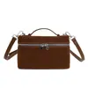 Nova Bolsa de Mão Retrô de Outono Camurça Fosca Bolsa Lancheira Bolsa de Maquiagem Bolsa de Ombro Cruzada Luxo Leve
