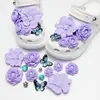 Zuecos Lindos y de Moda Estilo Ins Accesorios DIY Hebillas de Zapato Desmontables Flor de Zapato de Ballet Dibujos Animados 3D Accesorios