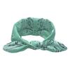 Nueva diadema de orejas de conejo de ameba transfronteriza, banda elástica para el cabello, tela de algodón anudada, diadema de flor de anacardo, banda deportiva para el cabello