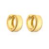 Aogu Venta Caliente Transfronteriza Moda Simple Chapado en Cobre Oro Real Pendientes Retro para Mujer Diseño Ins Nicho Pendientes Mini