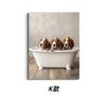 Amazon Transfronterizo Bañera Linda para Mascotas Divertida Decoración de Pared para Baño Pintura Mural de Alta Gama Minimalista Moderno Impermeable Pintura Colgante
