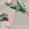 Venda Direta do Fabricante: Broche Hanfu Estilo Antigo com Pingente de Borla Flor Redonda de Casca de Ácido Acético Pingente de Borla Acessório DIY Pingente