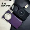 Adequado para Vivoxfold5 Eixo Central Capa Protetora Dobrável de Celular com Cobertura Total Padrão de Couro Liso para Negócios Capa Protetora Anti-Queda Sucção Magnética