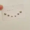 Brincos de Zircônia de Seis Peças com Pino de Prata S925 para Mulheres, Pequenos e Exquisitos, Estilo Frio, Novidade da Moda 2024, Explosões