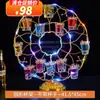 Estante de vino con barra luminosa, estante para copas, soporte para copas de licores, soporte para copas de servicio individual, estante creativo para cócteles luminosos