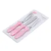 Juego de Tres Piezas de Espátulas de Acero Inoxidable para Pastel, Alisado de Mermelada, Decoración de Pasteles de Cumpleaños, Raspador de Crema, Herramientas de Repostería