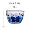 Vasos de Cerâmica Grandes para Uso em Jardim Externo, Porcelana Azul e Branca para Criação de Peixes, Plantio de Árvores, Cultivo de Flores, Lírios d'Água, Vasos de Lótus, Atrai Riqueza, Estilo Tradicional, Tamanho Extra Grande