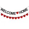 Decoración de Banderín de Bienvenida a Casa para Eventos Familiares, Fiestas, Jubilación, Regreso a Casa y Celebraciones Transfronterizas