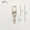 Hebilla Dorada Pequeña para Puerta, Hebilla de Clip en Forma de 8, Clip de Cadena con Gancho Giratorio de Aleación de Zinc, Hebilla para Puerta de 3 Puntos, Hebilla Colgante Accesorio de Llavero