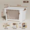 Caja de almacenamiento de plástico transparente para el hogar, extra grande, para guardar ropa, juguetes y aperitivos, con apertura frontal para dormitorio.