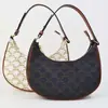 Bolso de Axila para Mujer Arc de Triomphe Color Antiguo Bolso de Mano Casual para Viajes Bolso de Media Luna Vintage Francés Europeo y Americano Shiling
