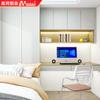 Fábrica de muebles de aluminio de Foshan. Escritorio tatami de aleación de aluminio para habitación infantil, personalizado para apartamentos pequeños, armario integrado.
