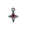Colgante de aleación que conserva el color, mini pasador de estrella de cuatro puntas, accesorio versátil para collares, pulseras y joyería DIY, materiales para venta al por mayor