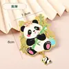 Série Panda de Chengdu Ímã de Geladeira de Metal Abridor de Garrafa de Metal Panda Pente de Panda Arte de Personagem de Chengdu Adesivo Magnético