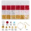 Contas de plástico perfuradas coloridas transfronteiriças combinam com contas de liga CCB, pulseira criativa faça você mesmo, colar, joias