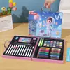 180 Plumas de Acuarela Set de Pintura para Niños Crayones Específicos para Estudiantes Pasteles al Óleo Lápices de Colores Caja de Regalo Regalo de Vacaciones