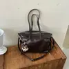 Bolso Grande de Piel Suave Vintage 2026 Nuevo Bolso Cruzado de Moda para el Trabajo Bolso Único de Hombro Único Tendencia Ins