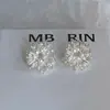 Pendientes Geométricos de Plata de Ley S925 con Aguja de Plata Crema de Nieve Girasol Plateado para Mujer 2026 Nuevos Pendientes Únicos de Lote Pequeño Joyería de Oreja Única