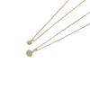 Collar colgante de palma geométrica con circón al por mayor para mujer estación independiente explosión Ojo del Diablo accesorios de collar de oro real de 14k
