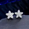 Pendientes de Estilo Cristiano Ronaldo Más Vendidos Transfronterizos, Pendientes Populares de Hip-Hop para Hombre con Diamantes Completos, Pendientes Artesanales con Circonita Incrustada por Todas Partes