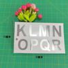 Adesivo de letra inglesa prata 5 polegadas para desenho de arame diy decoração de presente de feriado autoadesivo adesivos instantâneos atacado