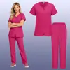 Trajes de Cirugía de Corte Recto para el Trabajo de Walmart, Uniformes de Trabajo Resistentes al Desgaste para Personal Médico y Doctores para Uso Transfronterizo