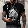 Camiseta de verano de comercio exterior transfronterizo para hombre, ropa urbana informal, camiseta de manga corta con estampado digital 3D para hombre