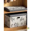 Caja de Almacenamiento de Ropa para el Hogar, Ropa de Temporada, Apilable, Plegable, Caja Organizadora, Armario de Dormitorio, Colchas, con Tapa, Almacenamiento