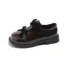 Sapatos de Couro Femininos Estilo Coreano com Acabamento Espelhado, Laços Duplos, Sapatos de Princesa, Novo Modelo Primavera 2026, Sapatos Individuais, Mocassins Femininos, Versátil