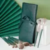 Kit de Pincéis de Maquiagem com 14 Peças, Conjunto Completo Nuvem Verde de Pincéis para Sombra de Cerdas Macias, Pincéis para Pó Solto, Pincéis para Contorno, Ferramentas de Beleza Portáteis de Cangzhou