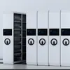 Kefeiya Estante Compacto Móvil Gabinete Compacto de Acero Gabinete de Archivo Inteligente Eléctrico con Riel Manual Gabinete Inteligente para Archivos