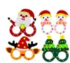 Presente de Natal Jardim de Infância DIY Desenho Animado Óculos Adesivo Arte Artesanato Material Kit Adesivo Brinquedo
