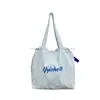 Bolsa de Nailon con Cordón de Estilo Nuevo de Verano, Bolso Tote de Estilo Perezoso, Bolso de Hombro para el Trabajo de Mujer, Bolso de Lona de Gran Capacidad