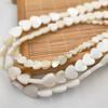 Natural de água doce concha pêssego coração forma solta contas polidas furo reto contas diy pulseira colar jóias acessórios atacado