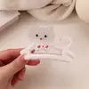 Presilha de Gato com Strass Estilo Girly Francês de Tamanho Médio para Redução de Idade, Presilha Versátil e Confortável para Meio Preso, Presilha Jacaré de Alta Qualidade