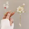 Nuevo pasador de borla estilo chino, fresco y elegante, para mujer; palillo de pelo vintage de alta gama para recogidos; adecuado para cheongsam y Hanfu, con un diseño oscilante