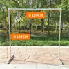 Estante de Exhibición de Ropa para Balcón de Tubo de Acero de un Solo Poste para Puesto de Mercado Nocturno de Pie Tubería de Agua Galvanizada Ropa Simple al por Mayor