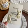 Estilo Fresco de Primavera Laço de Pérola Presilha de Cabelo Laço de Cabelo Fofo Acessório de Cabelo para Meninas Doces Grampo de Cabelo Presilha de Cabelo