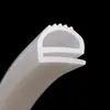Tira de Silicone Branca Controle de Alta Temperatura Gabinete Forno Máquinas Isolamento de Silicone Porta de Armazenamento a Frio Tira de Vedação Tipo E de Silicone