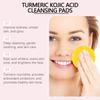 EELHOPE cúrcuma ácido kójico almohadilla limpiadora suave cuidado facial limpieza profunda de la piel hidratante nutritivo