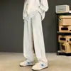 Moda Outono calça reta listrada versátil para esportes ao ar livre, disponível para adolescentes, calça masculina novo modelo 2026