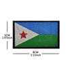 Bolsa exterior con bordado de gancho y bucle de bandera nacional africana transfronteriza con parche de tela de bordado de sello en stock