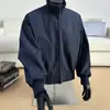 Chaqueta aviador retro americana para hombre, primavera y otoño, estilo minimalista deportivo, abrigo casual holgado cleanfit