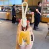 Chaveiro Pingente Criativo de Couro PU com 26 Letras, Simples para Casal Carro Bolsa Decoração de Chaveiro Presente