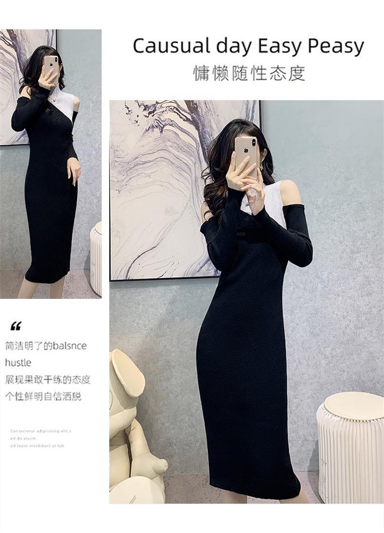 复制_时尚撞色名媛风黑色针织连衣裙2022秋冬.jpg