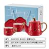 Tetera de cerámica para té y café con platillo Amazon Venta Caliente Regalo de Acompañamiento Características Juego de Té Chapado en Oro Soporte logo
